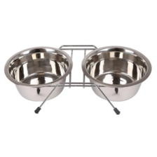 Nobleza Stojan s dvoma miskami priemer 11 cm 2 x 0,8 l